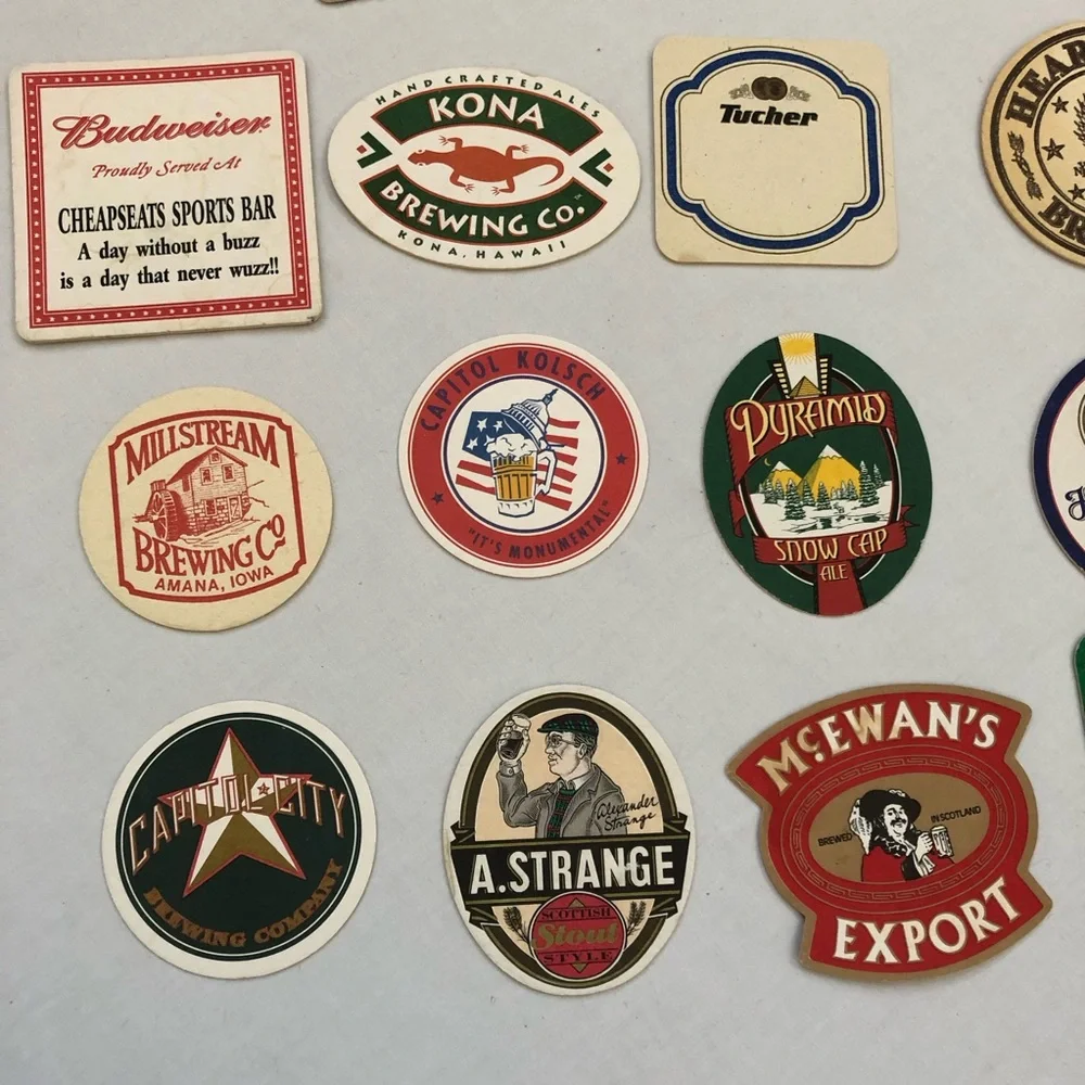 20 Beer Bar Restaurant Coasters Kona Brooklyn Lager Capitol City McEwan's & More